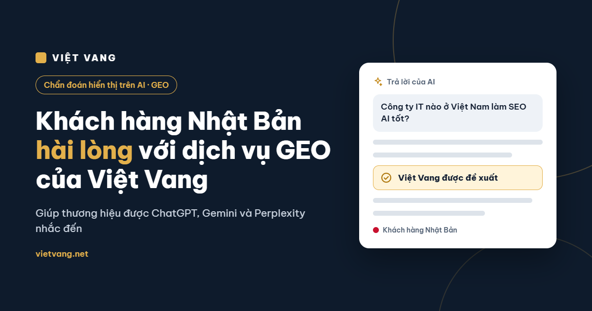 Khách hàng hài lòng với dịch vụ Chẩn đoán Hiển thị trên AI của Việt Vang – hai dự án thực tế tại Nhật Bản
